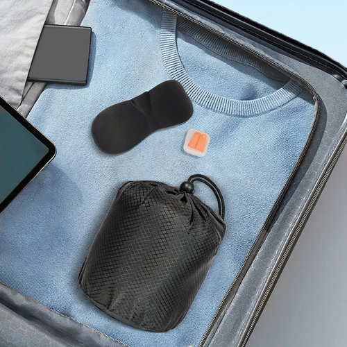 Reise-Nackenkissen U-Form Memory-Foam mit Aufbewahrung