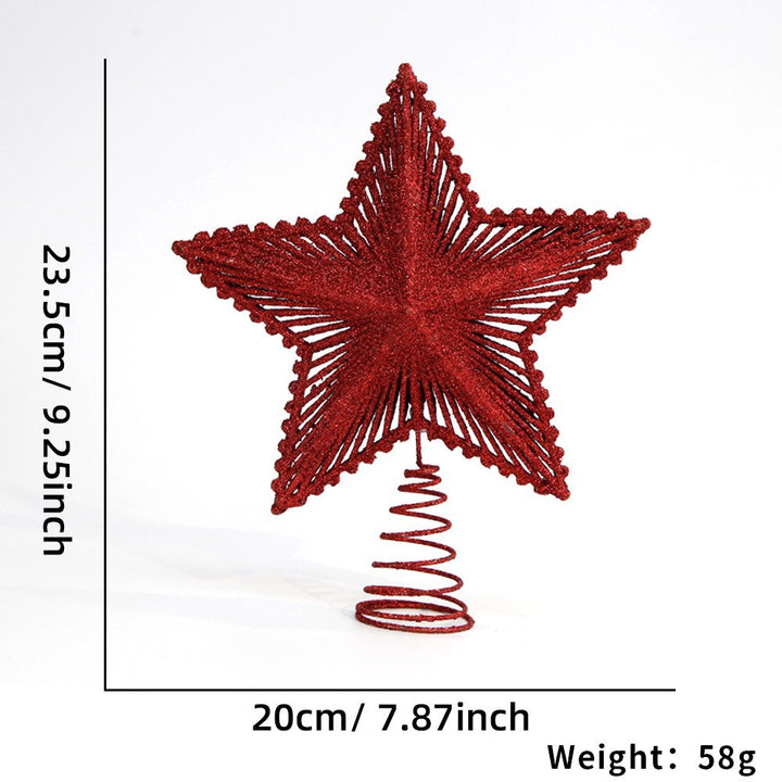 Weihnachtsbaum-Spitzenstern, 3D-Design
