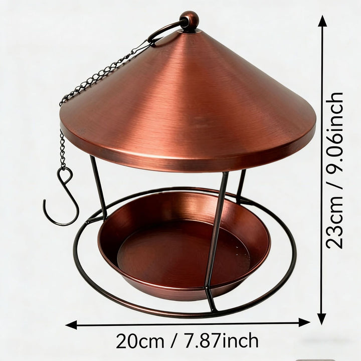 Hängende Vogelfutterstation aus Eisen, Ring-Design