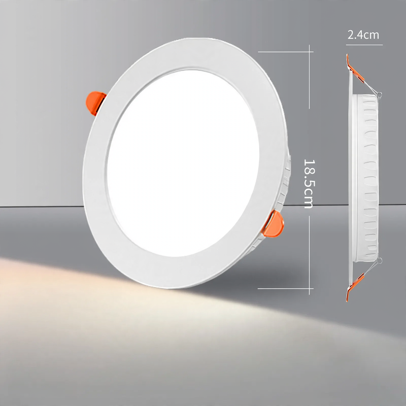 LED-Einbauleuchte, ultraflach, rund