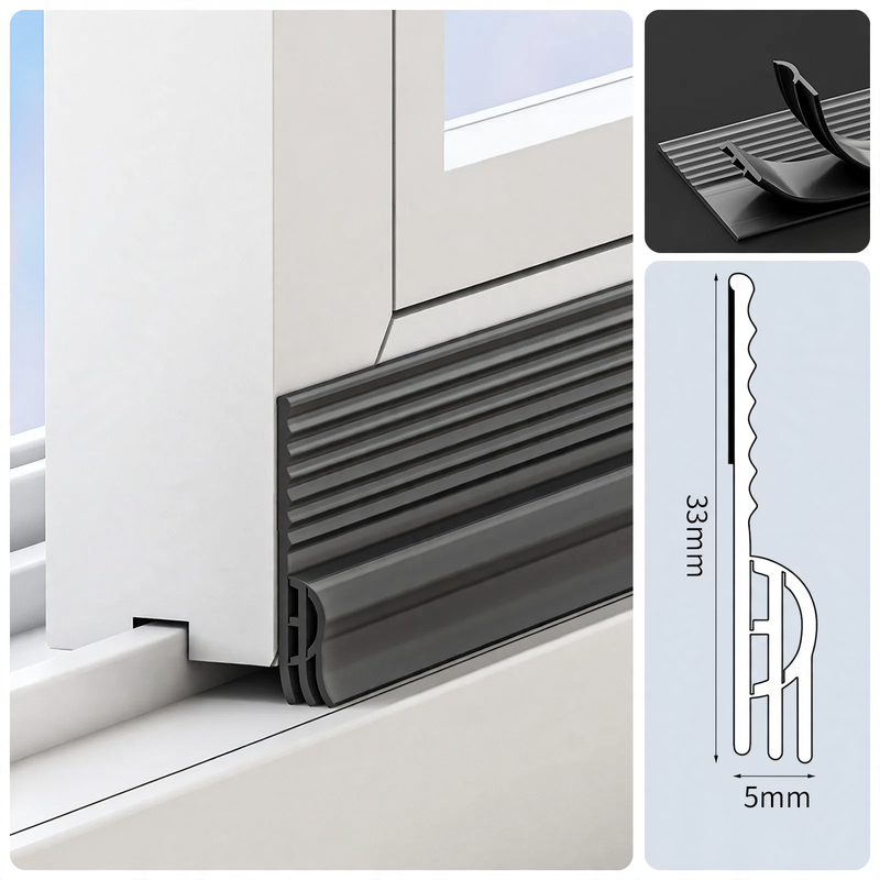 Fensterdichtung für Schiebefenster, 2 m