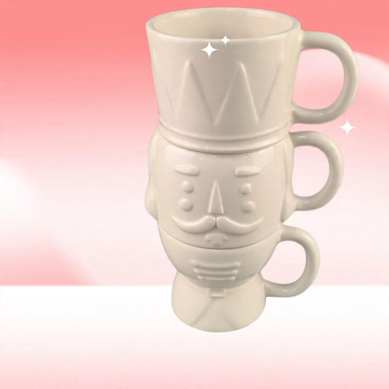 Keramik-Tasse mit Nussknacker-Motiv, 420 ml