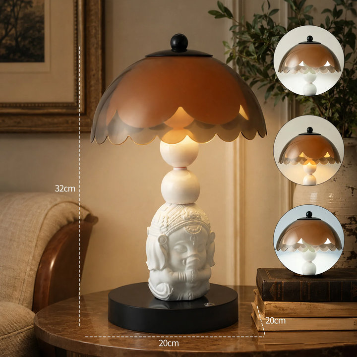 Nachttischlampe mit Elefanten-Motiv, niedlich