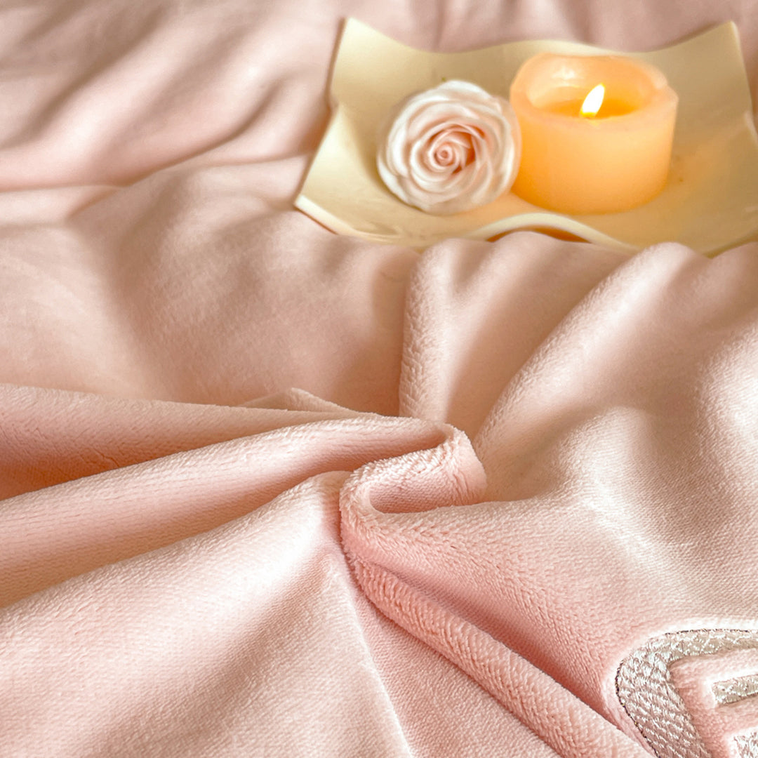 Premium Milchfaser-Fleece Bettwäsche-Set, extra dick