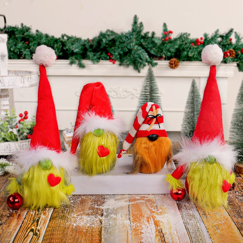 Weihnachts-Wichtel mit Herz-Motiv, Textil