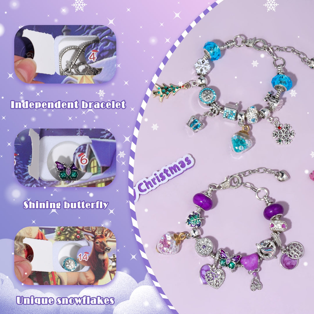 Weihnachts-Adventskalender mit 24 Schmuck-Überraschungen