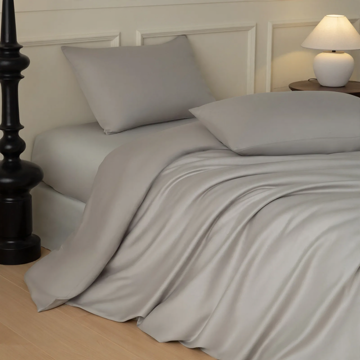 Langstapel-Baumwoll-Bettwäsche, 4-teilig, Satin-Weave