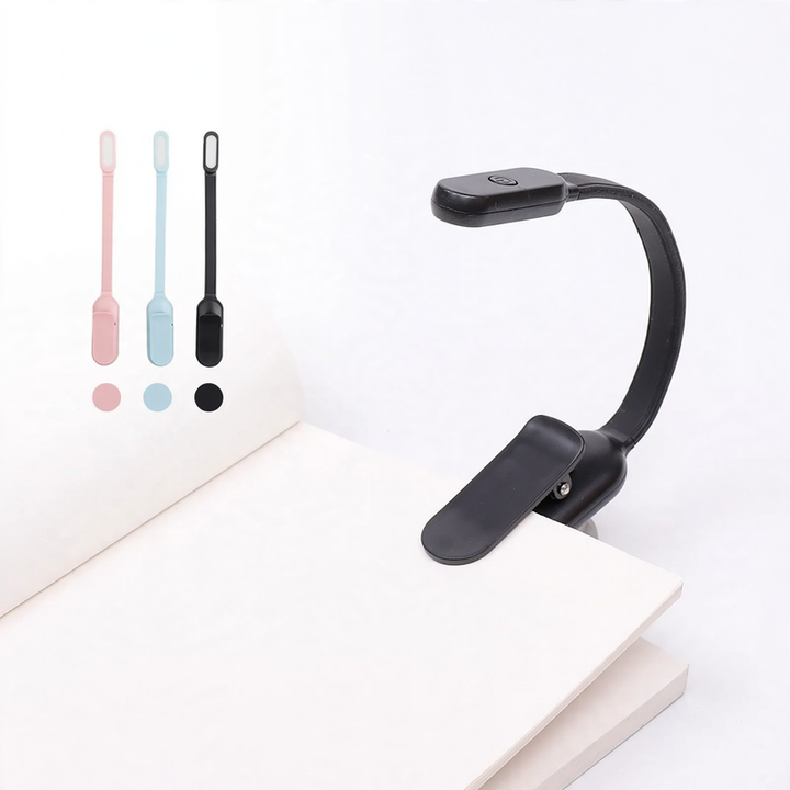 Mini-Klemmleuchte mit Akku für Schreibtisch und Studium