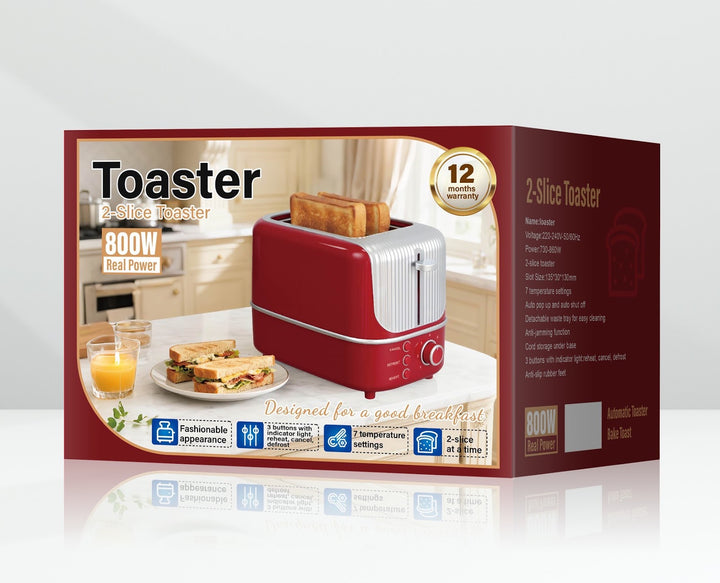 Multifunktions-Toaster mit Grill- und Kochfunktion
