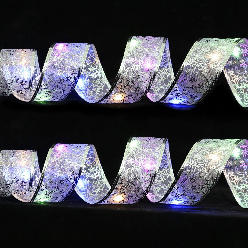 Dekorative LED-Lichterkette mit Schleifenband