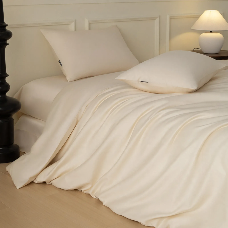 Langstapel-Baumwoll-Bettwäsche, 4-teilig, Satin-Weave