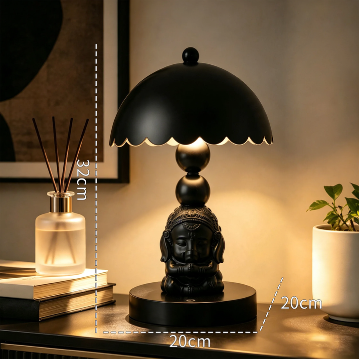 Elefanten-Tischlampe mit Reliefdetails, europäisches Design