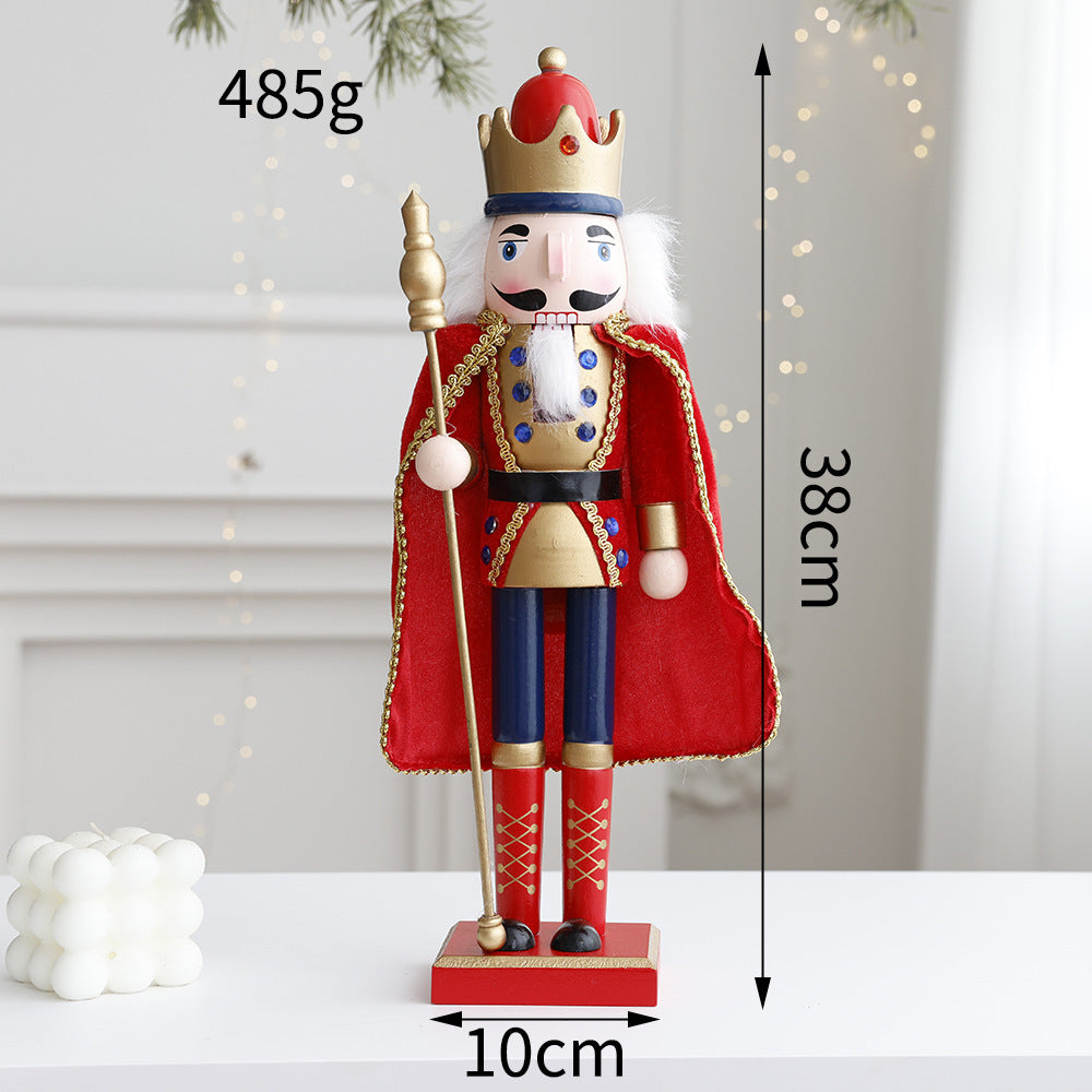 Dekorative Nussknacker-Figur aus Holz für den Tisch