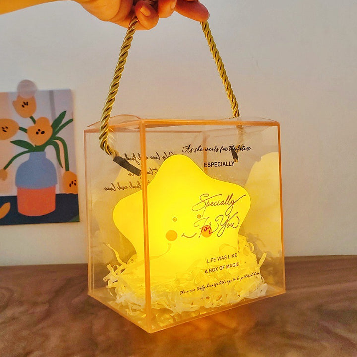 Kleine Nachtlampe, Cartoon-Design, aufladbar