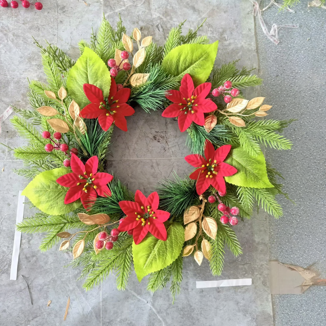 Weihnachtskranz aus PE, 50 cm
