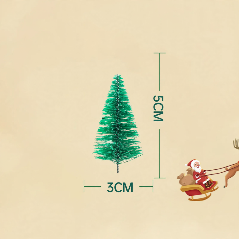 Miniatur-Weihnachtsbaum mit Schnee-Optik