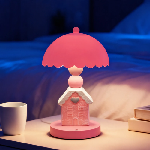 Märchen-Häuschen-Tischlampe, kreatives Design