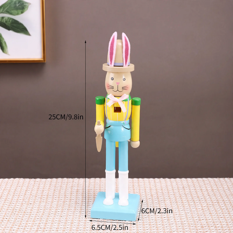 Dekorative Nussknacker-Figur im Hasen-Design