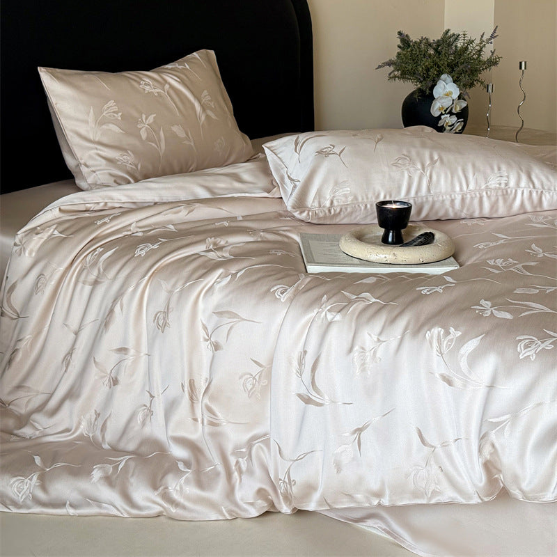 Lyocell-Bettwäsche, 4-teilig, Stickerei, Sommer