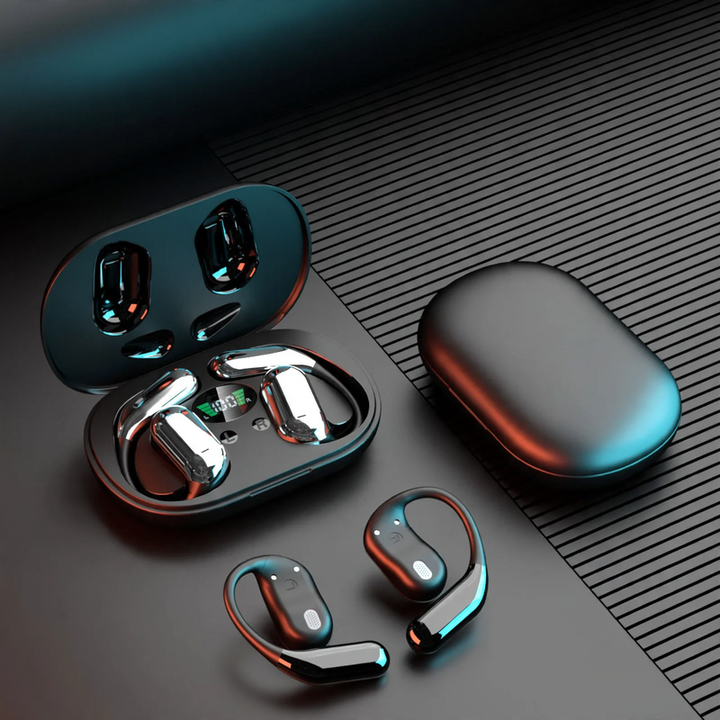 Offene Bluetooth-Kopfhörer mit KI-Übersetzung, Ohrbügel