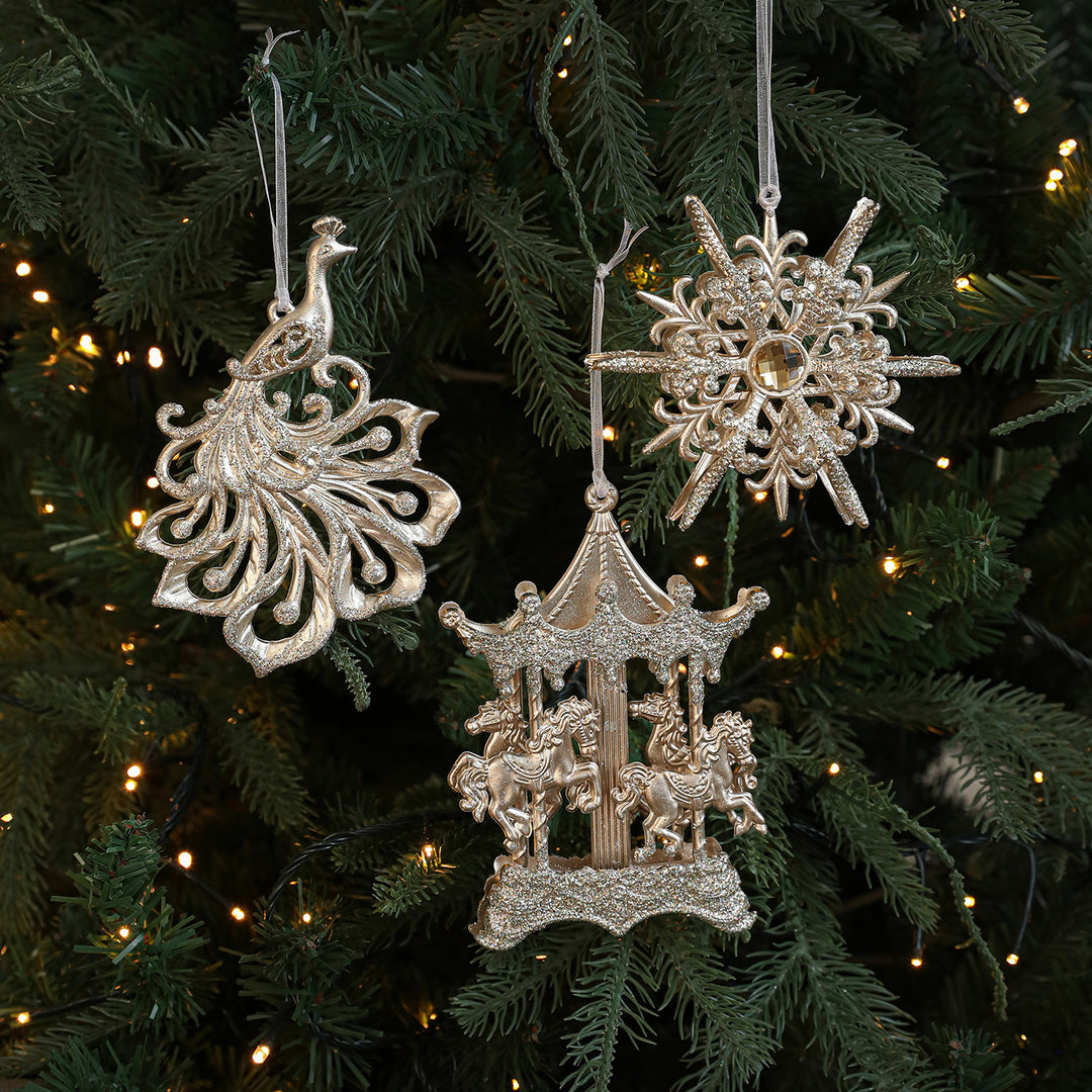 Dekorative Weihnachtsanhänger aus Kunststoff