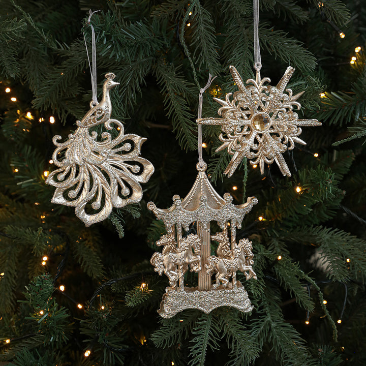 Dekorative Weihnachtsanhänger aus Kunststoff