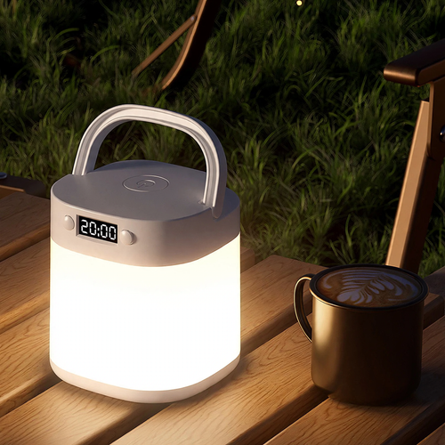 LED-Campinglampe mit Akku und Notlichtfunktion