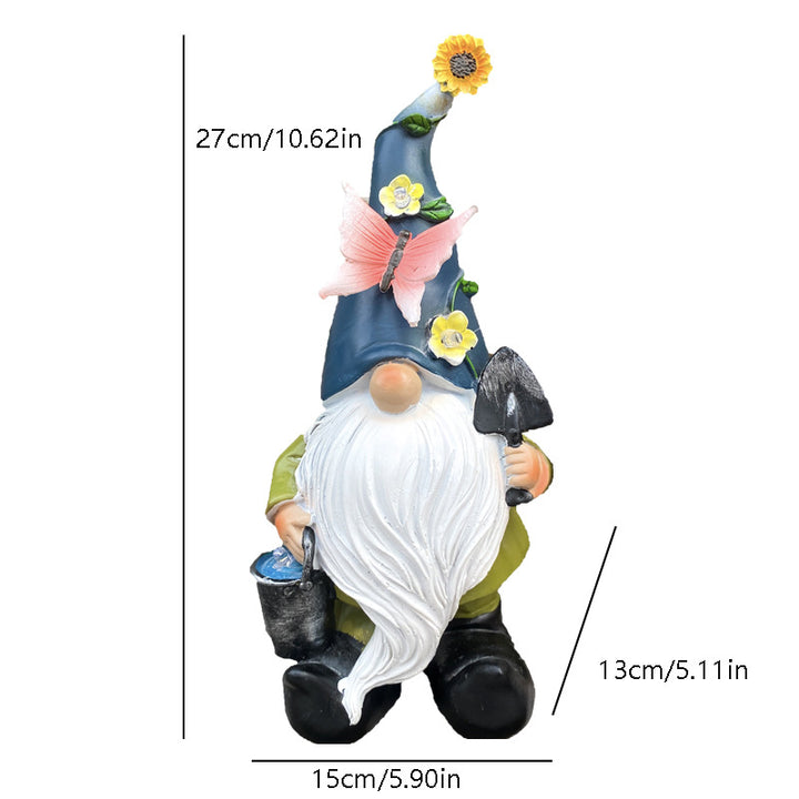 Dekorative Zwergen-Figur im Landhausstil