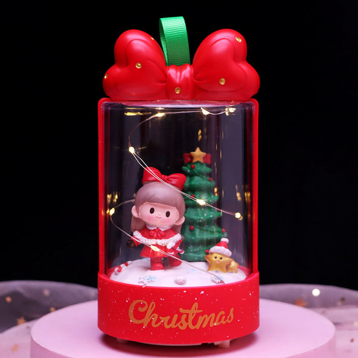 Dekorative Weihnachts-Nachtleuchte mit Sternenlicht