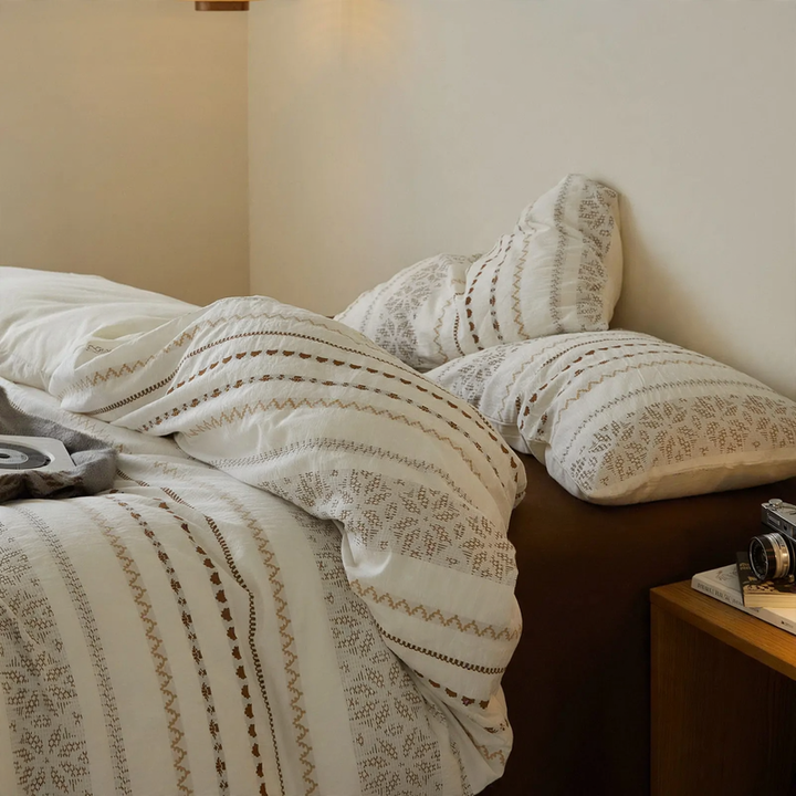 Baumwoll-Bettwäsche-Set, A-Klasse, Färbetechnik, 4-teilig
