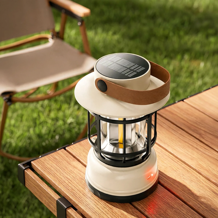 LED-Campinglampe mit Akku und Notlichtfunktion