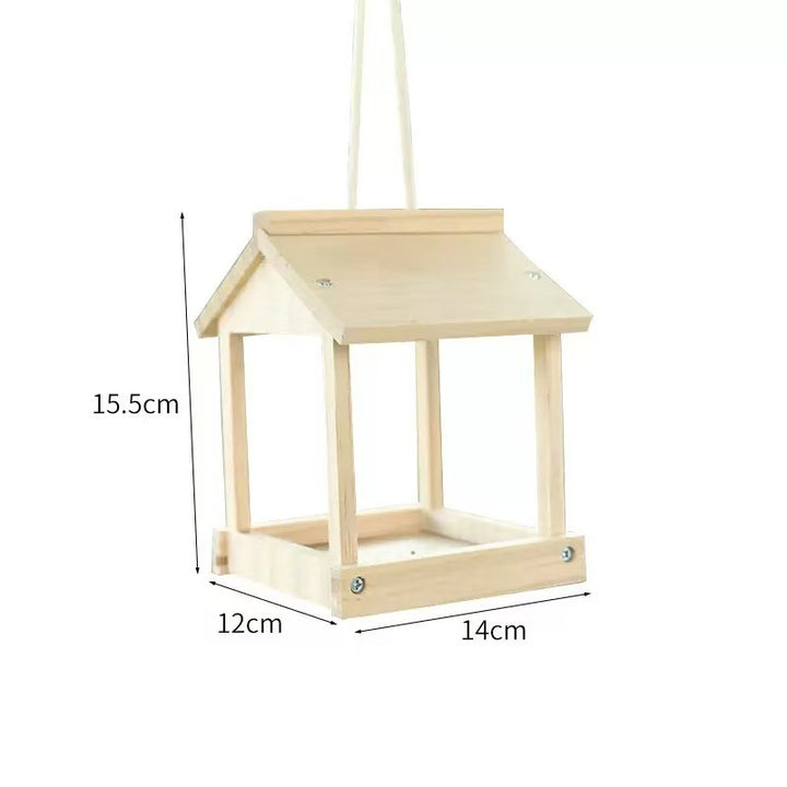 Offenes Vogelhaus aus Massivholz