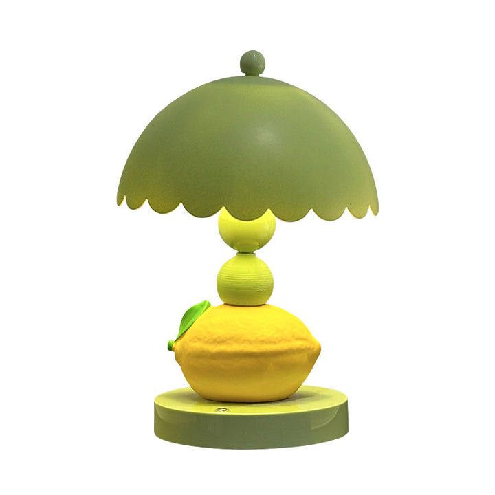 Zitronenfrucht-Tischlampe in Grün