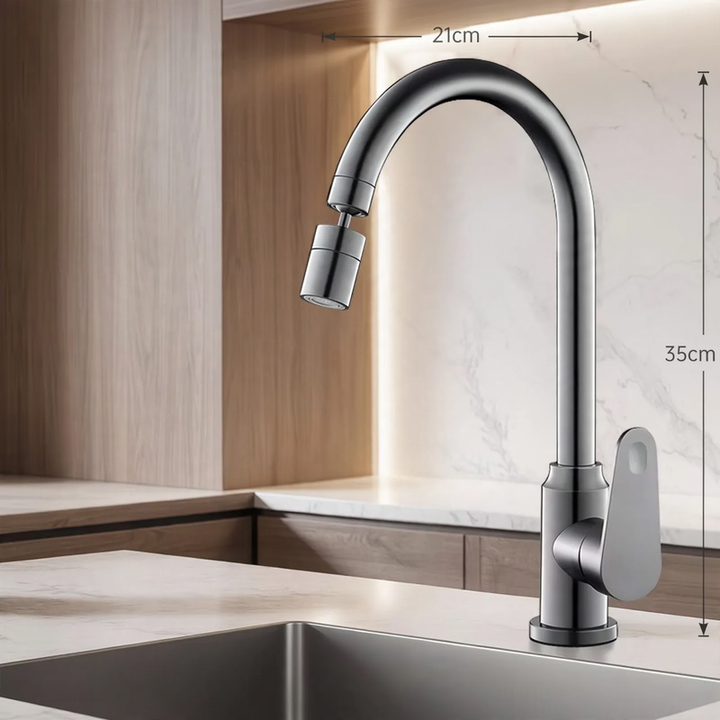 Edelstahl-Wasserhahn für Küche, Misch- oder Kaltwasser