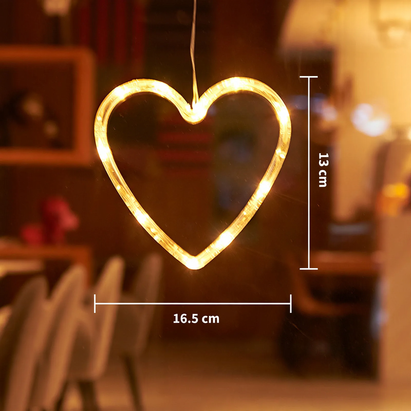 LED-Fensterleuchte mit Saugnapf, verschiedene Motive