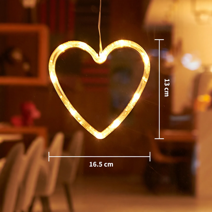 LED-Fensterleuchte mit Saugnapf, verschiedene Motive