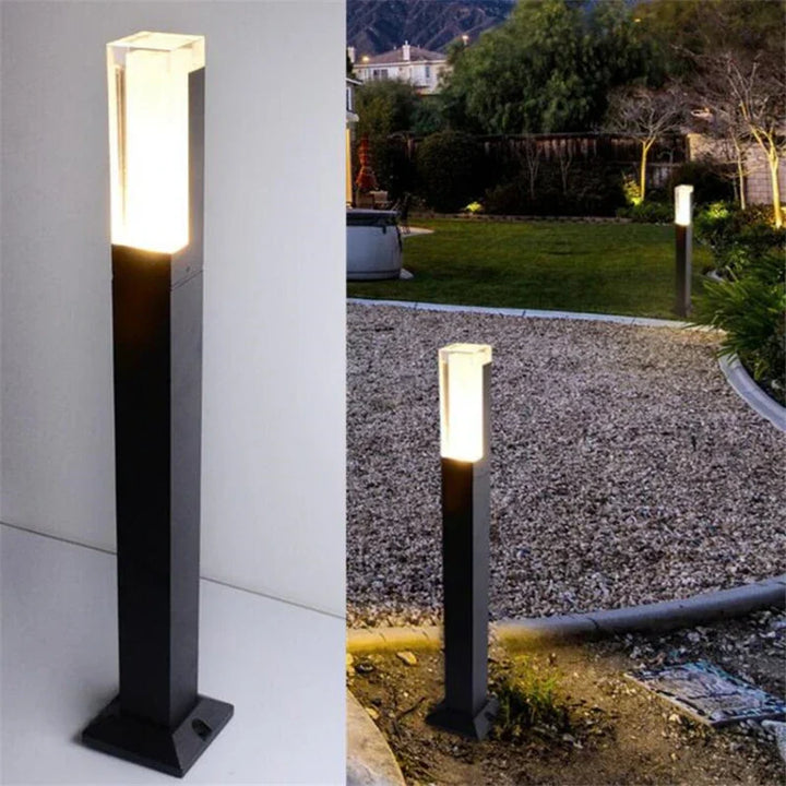Moderne Gartenlampe aus Aluminium - Wetterfeste LED Außenbeleuchtung | Karnz