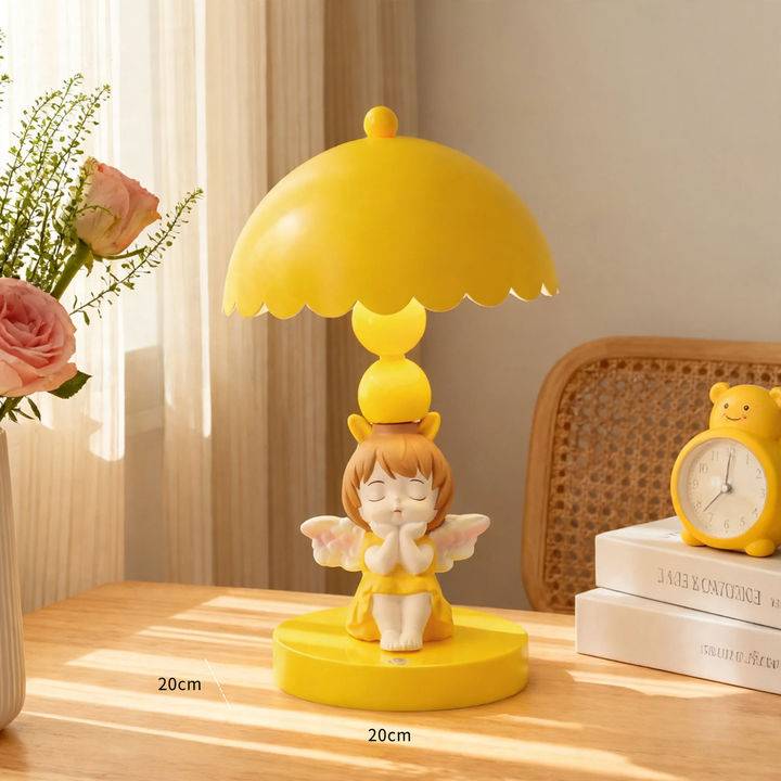 Engel Tischlampe, Nachttischlampe, 3-stufig dimmbar