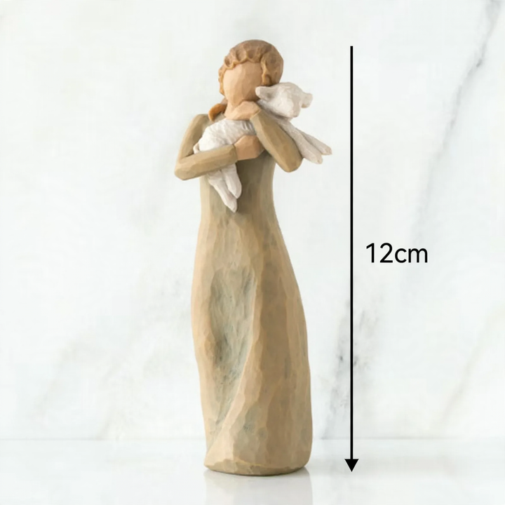 Dekorative Krippenfigur aus Kunstharz