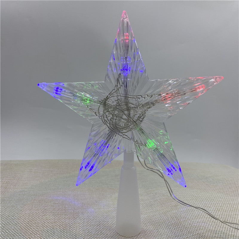 Leuchtender Weihnachtsbaum-Stern, warmweiß oder bunt