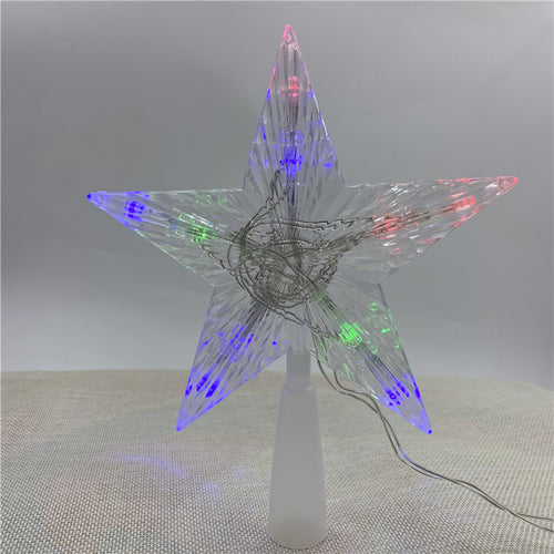 Leuchtender Weihnachtsbaum-Stern, warmweiß oder bunt