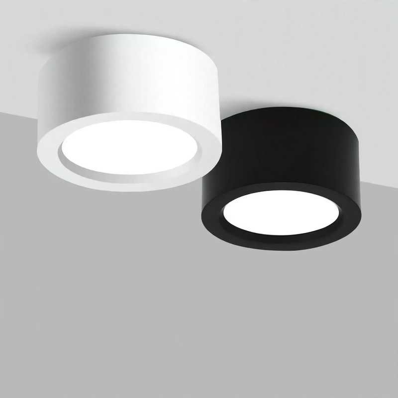 LED-Aufbauleuchte, rund, ohne Bohren