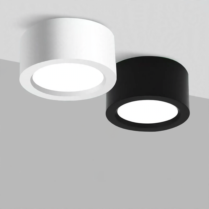 LED-Aufbauleuchte, rund, ohne Bohren