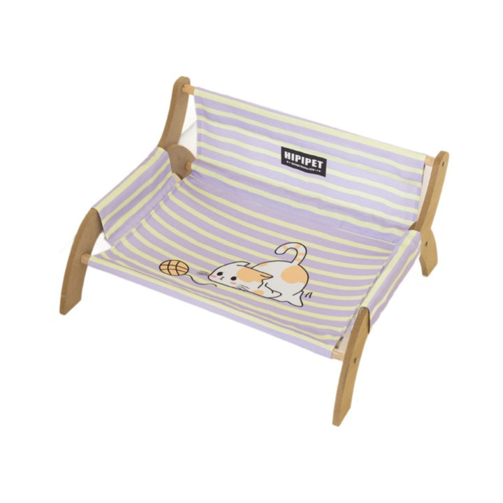 Holz-Katzenbett mit atmungsaktivem Design