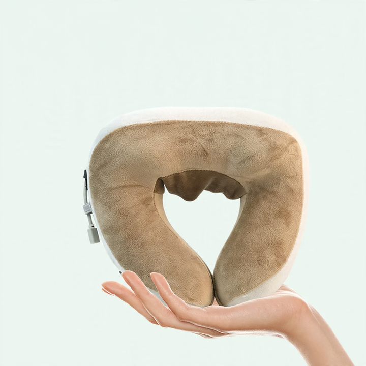 U-förmiges Nackenkissen mit Massagefunktion