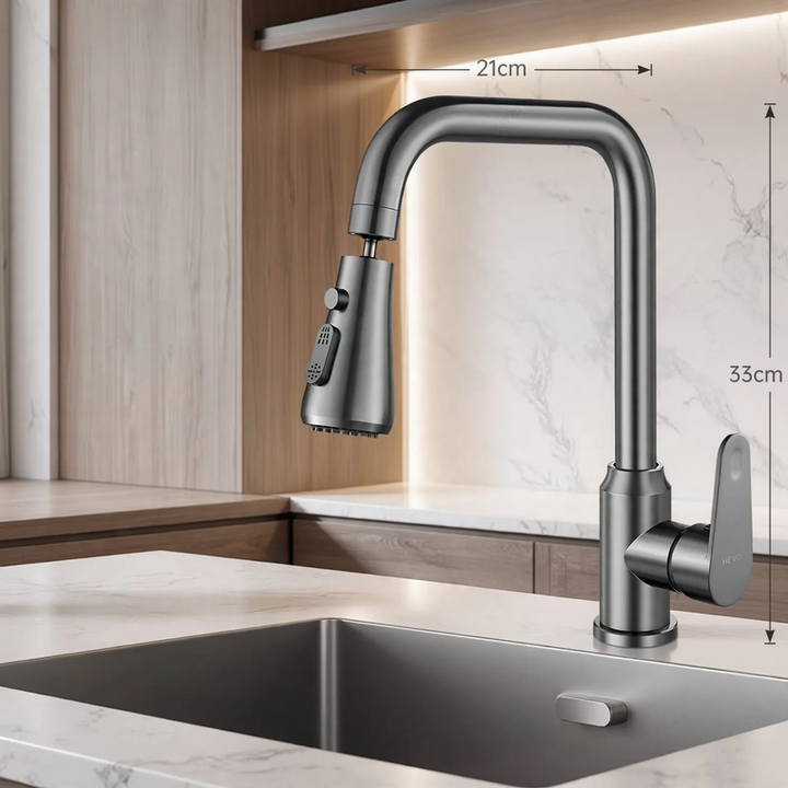 Edelstahl-Wasserhahn für Küche, Misch- oder Kaltwasser