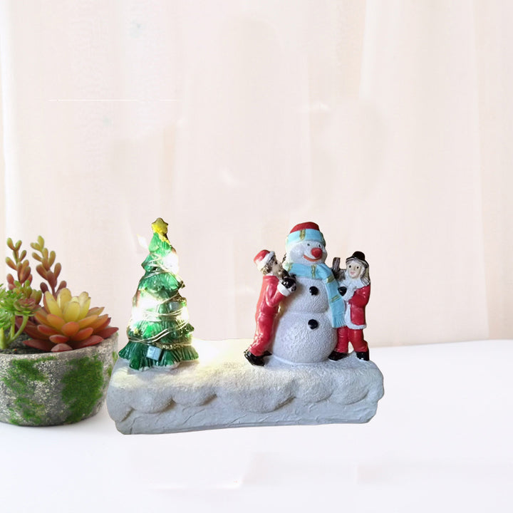 Weihnachtsdekoration mit LED-Licht, Kunstharz