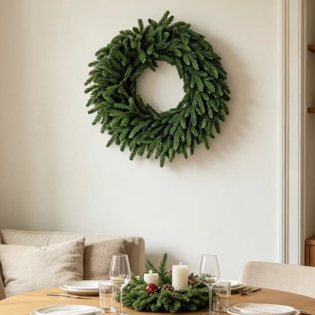 Künstlicher Weihnachts-Tannenkranz, 60 cm