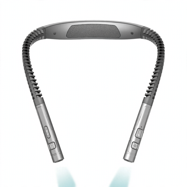 LED-Nackenleuchte für Lesen und Sport, USB-aufladbar