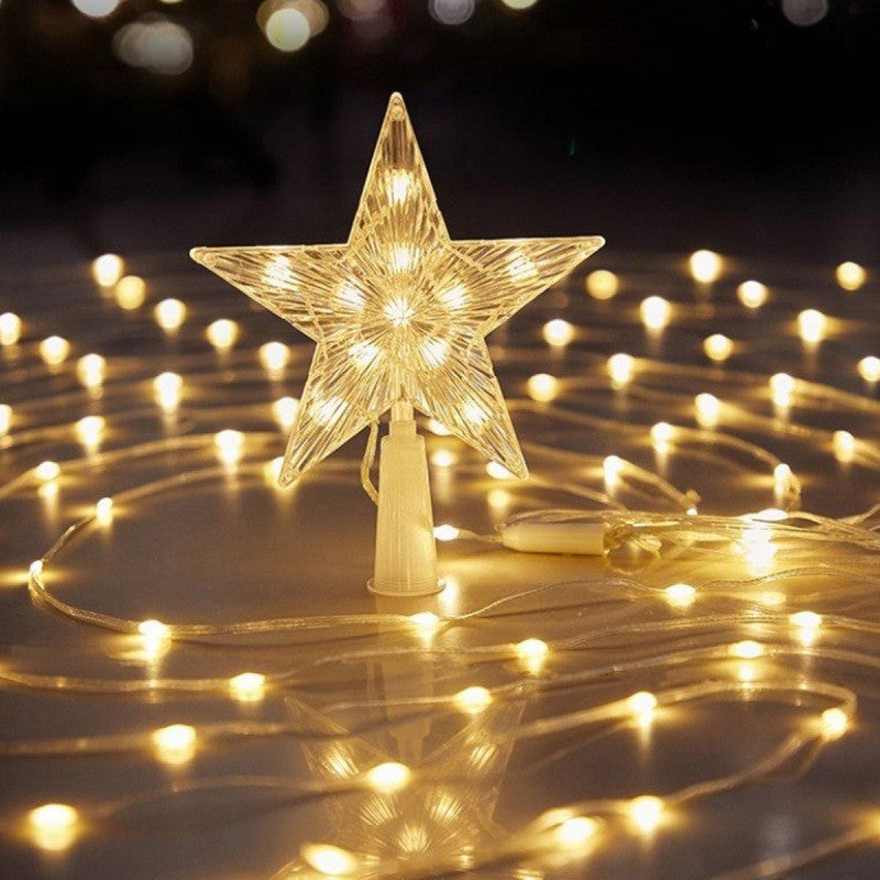 LED-Weihnachtsbaum-Sternaufsatz mit Fernbedienung